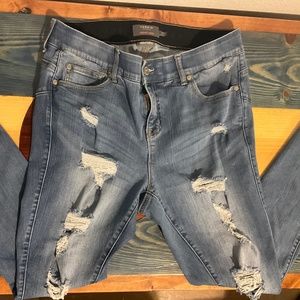 Torrid Bombshell Destroyed Jeans